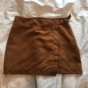 Suede Khaki/brown Hollister skirt